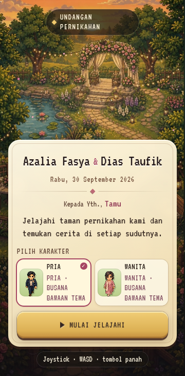 Preview tema interaktif Pixel Quest