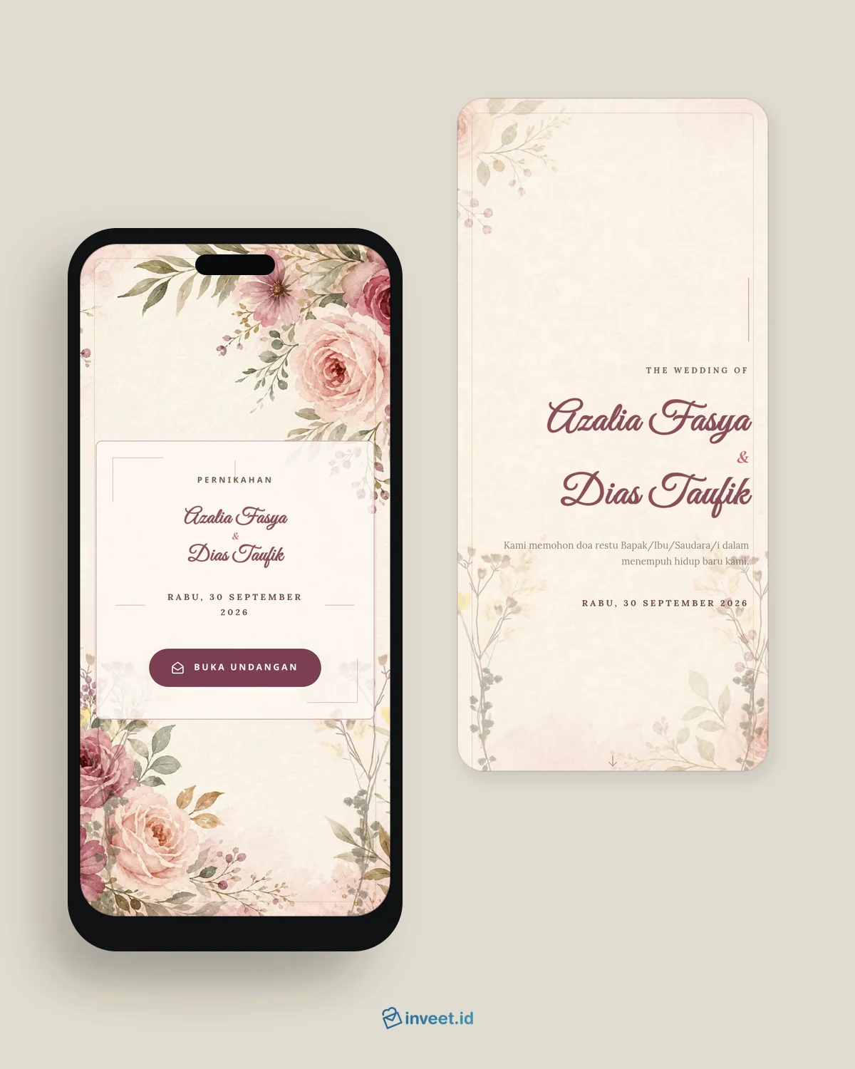 Preview tema undangan Elegant Wedding