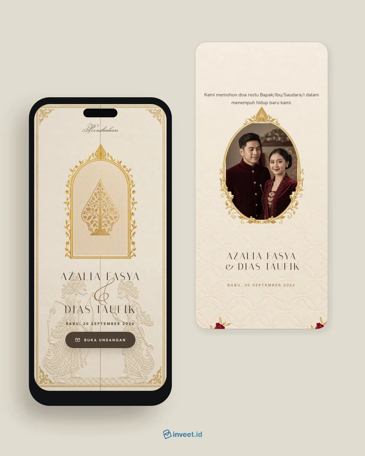 Preview tema undangan Gading Kencana