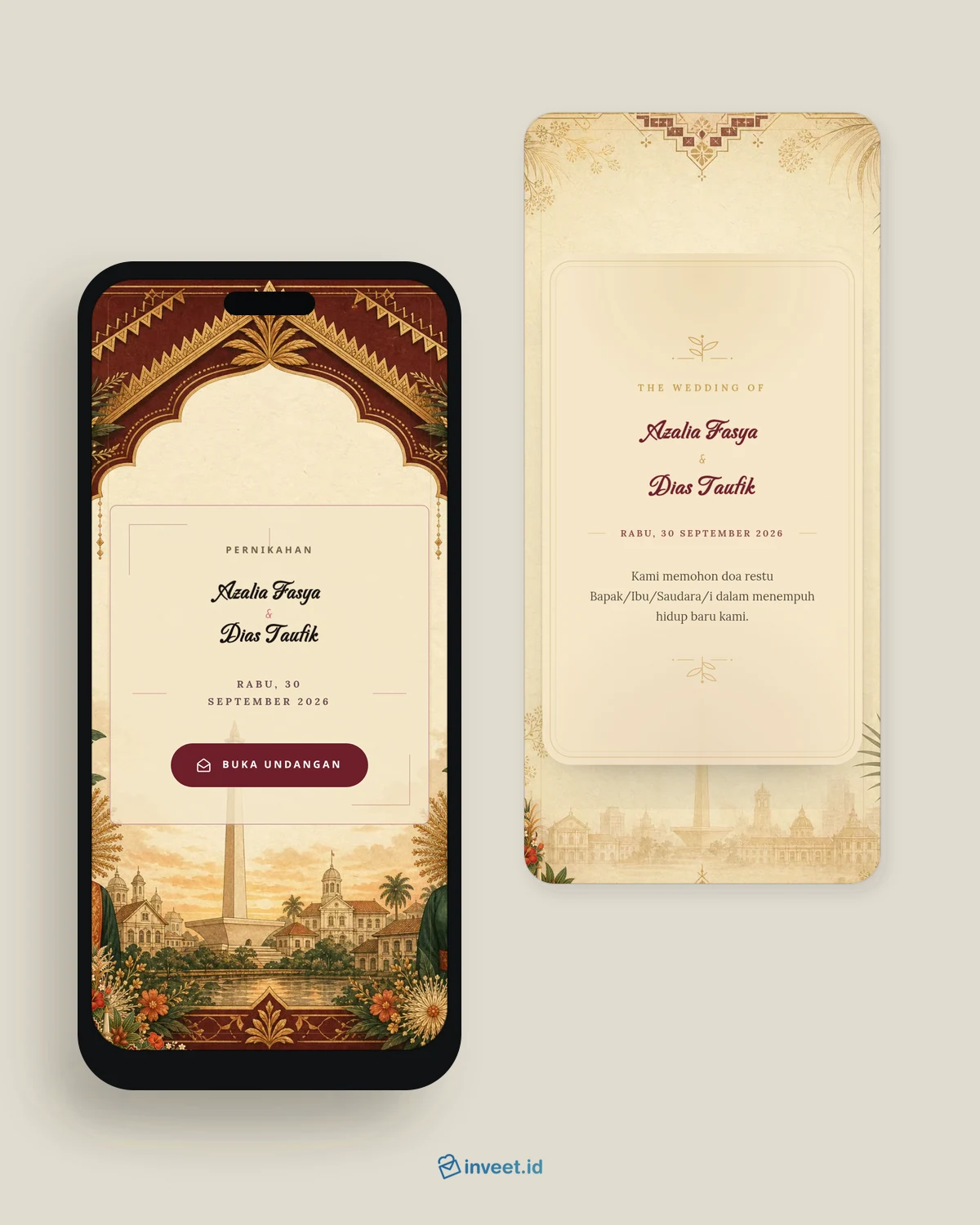 Preview tema undangan Kembang Batavia