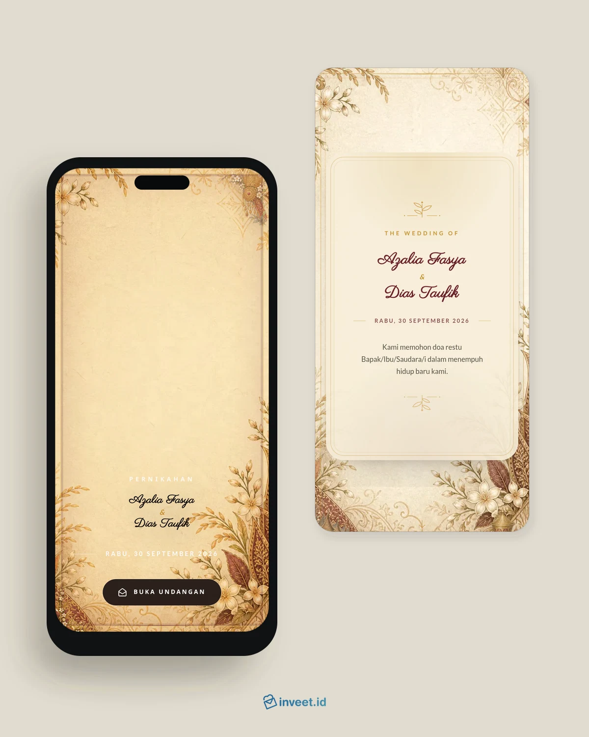 Preview tema undangan Luhak Kencana