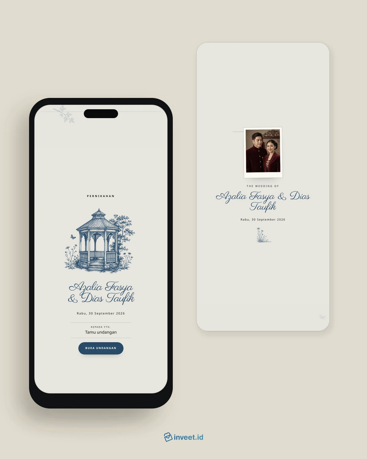 Preview tema undangan Porcelain Chronicle