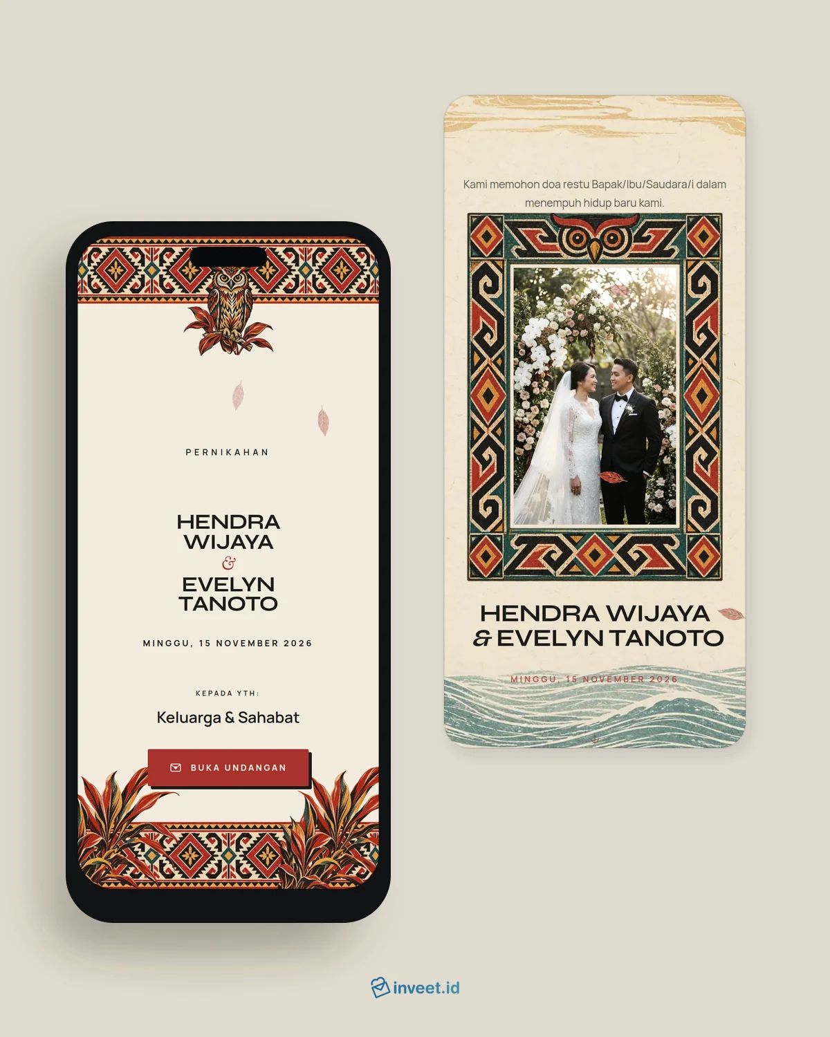Preview tema undangan Tondano Manguni